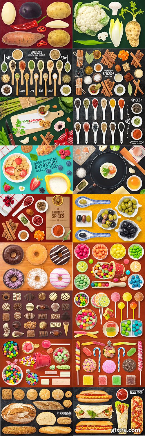 1000+ Isolated Food Items + Premade Scenes