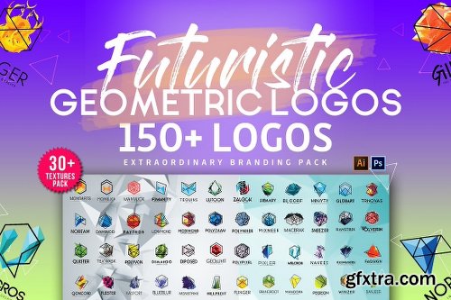 CreativeMarket 1400 Logos Mega Bundle Pack 1312306