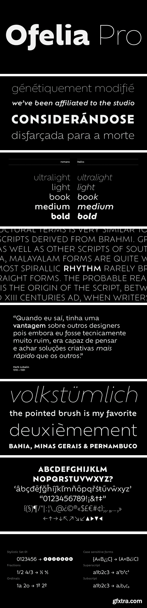 Ofelia Pro Font Family