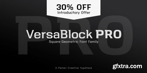 VersaBlock Pro Font Family - 10 Fonts