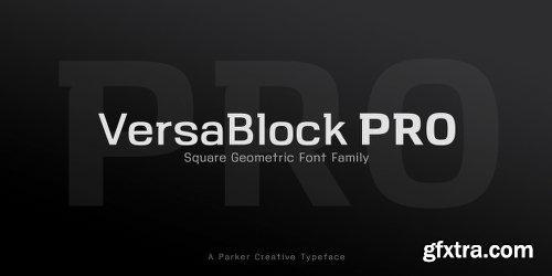 VersaBlock Pro Font Family - 10 Fonts