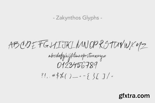 CreativeMarket Zakynthos Handwritten Typeface 2854960