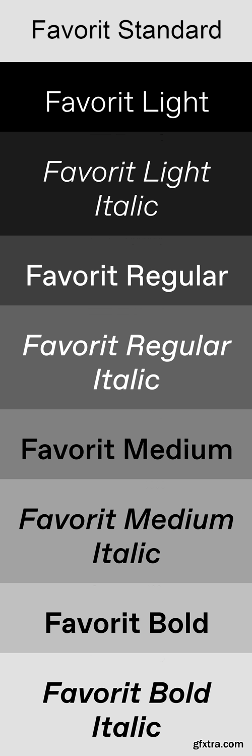 Favorit Standard Font Family