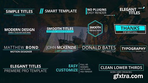 Creative Titles Pack v1 - Premiere Pro Templates 99070