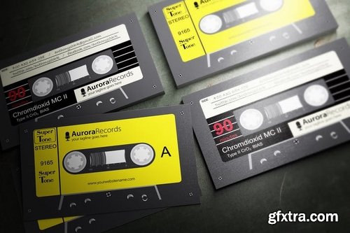 Retro Music Business Card Design