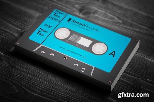 Retro Music Business Card Design