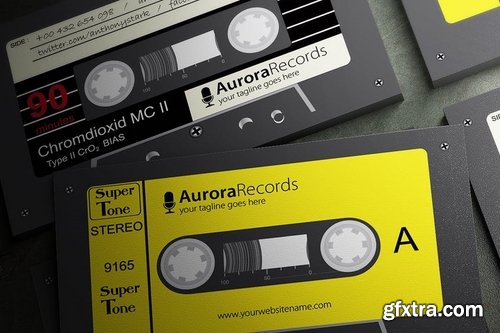 Retro Music Business Card Design