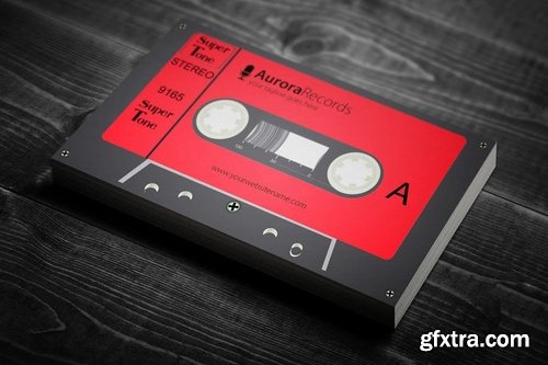 Retro Music Business Card Design