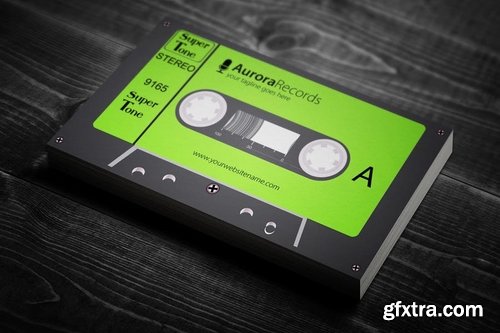 Retro Music Business Card Design