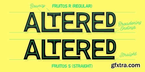 Fruitos Font Family - 6 Fonts