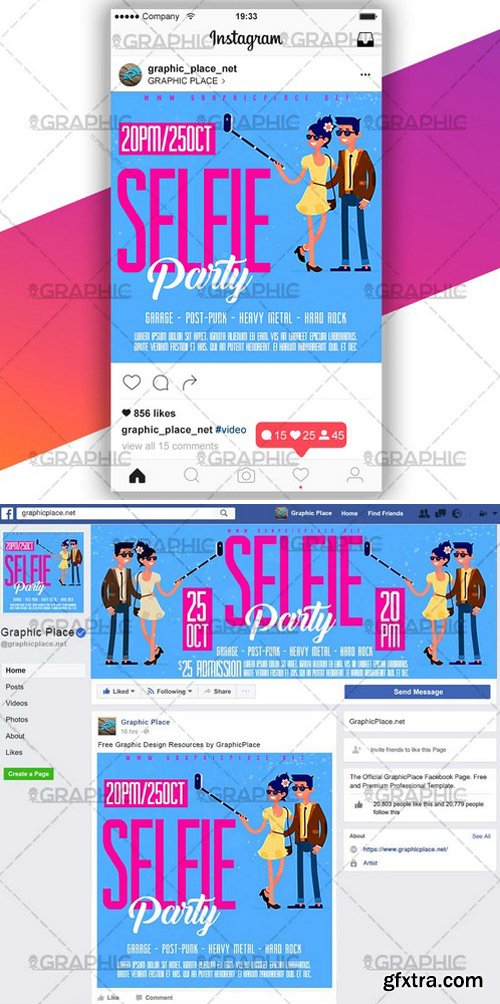 SELFIE PARTY &ndash; VIDEO PSD TEMPLATE