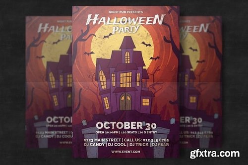 Halloween Party Flyer Templates 2