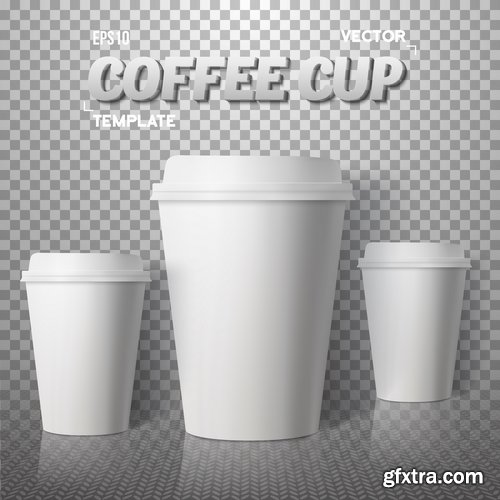 Coffee bean cup drink flavor background is 25 EPS