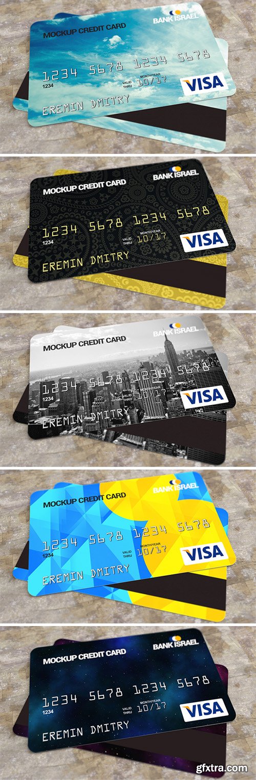 Credit Card Mockup Psd