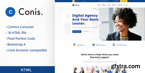 ThemeForest - Conis - Business And Finance HTML Template - 22070738