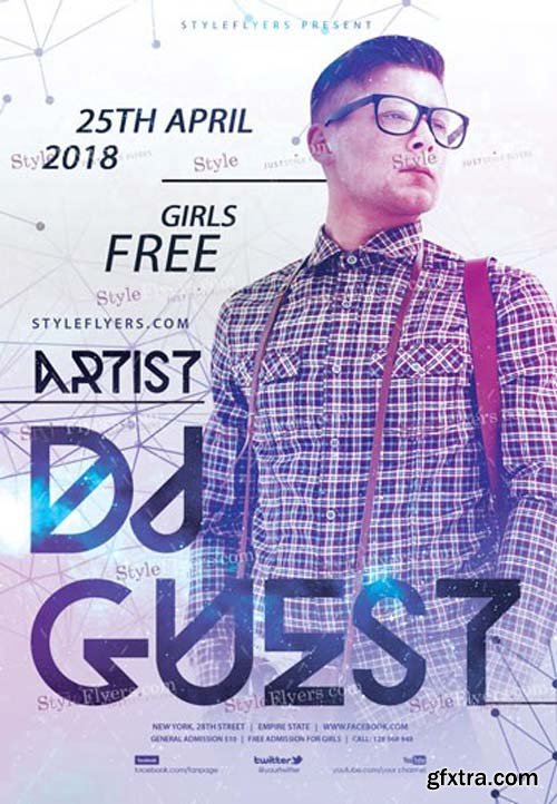 DJ V5 2018 PSD Flyer Template