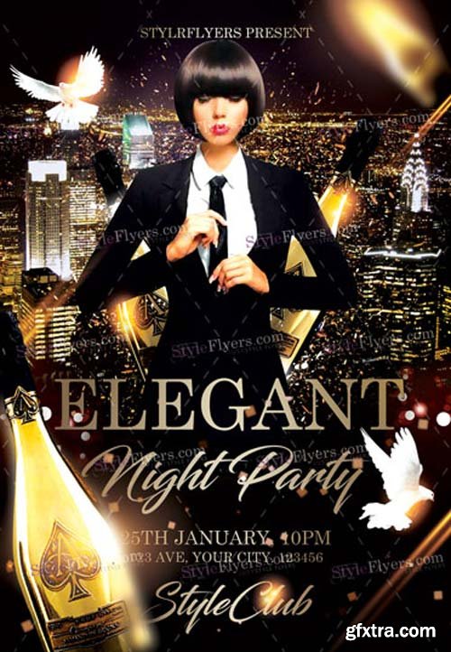 Elegant Night V18 PSD Flyer Template