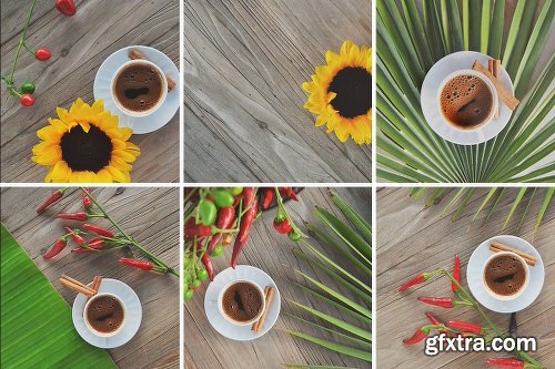 CreativeMarket Coffee Garden Photo Bundle 1884717