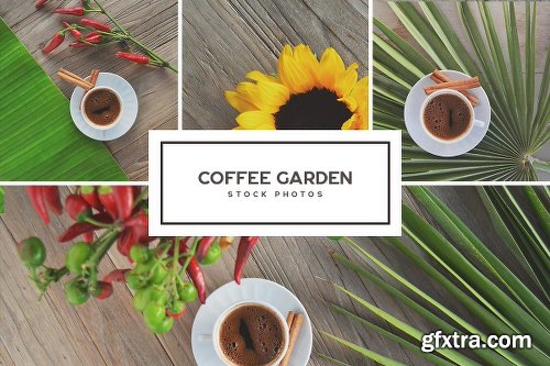 CreativeMarket Coffee Garden Photo Bundle 1884717