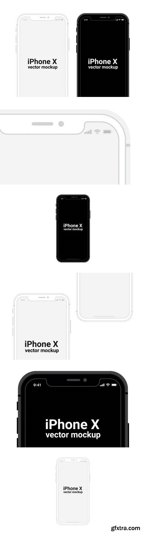 iPhone X Vector Mockup