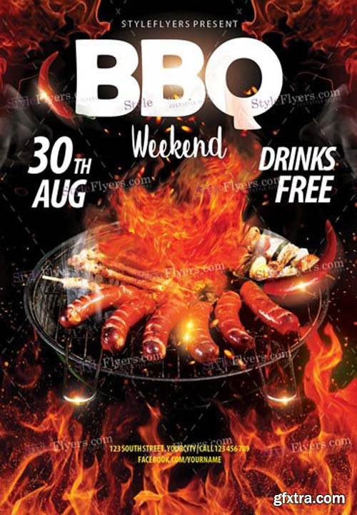 BBQ Weekend v14 2018 PSD Flyer Template