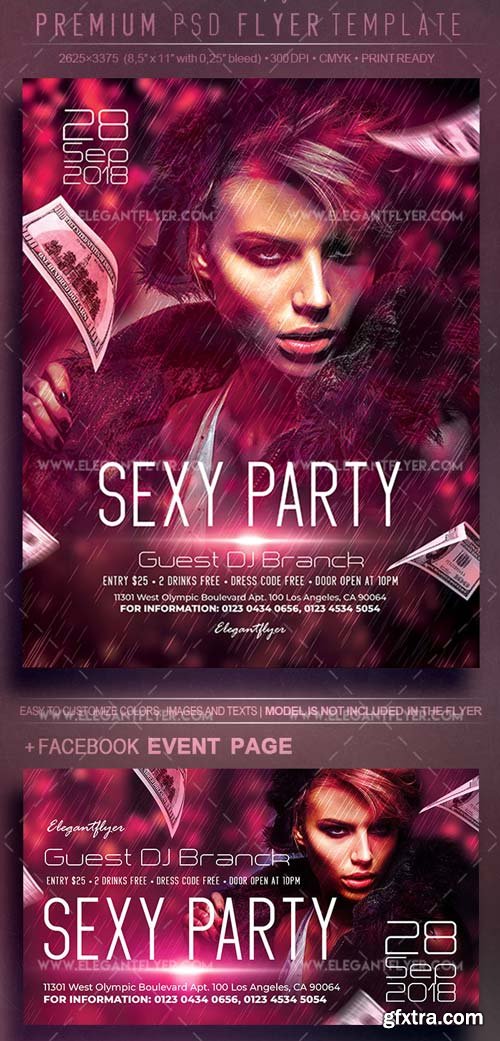 Sexy Party V20 2018 Flyer PSD Template