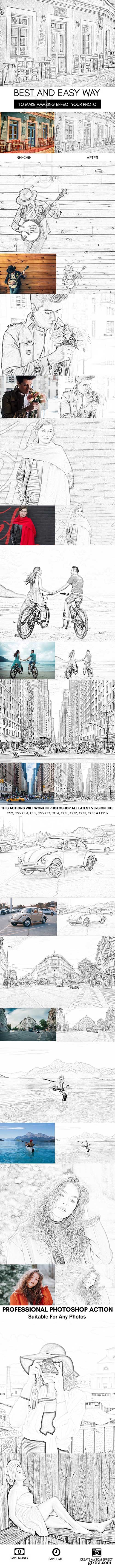 GraphicRiver - Photo Sketch Photoshop Action 22423723