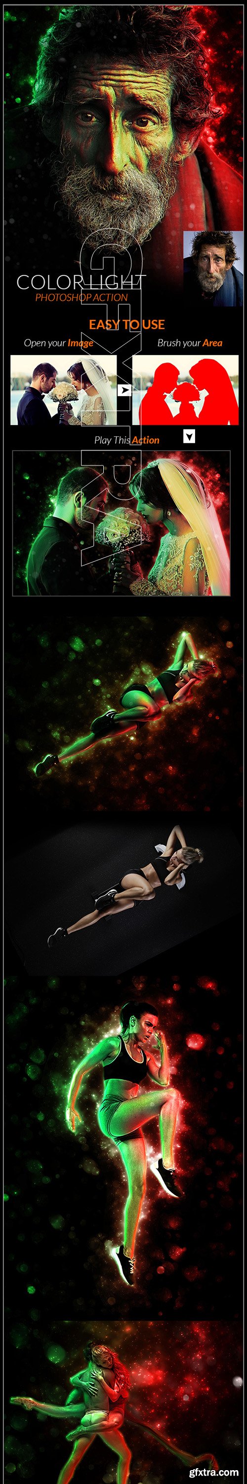 GraphicRiver - Color Light Photoshop Action 22416901