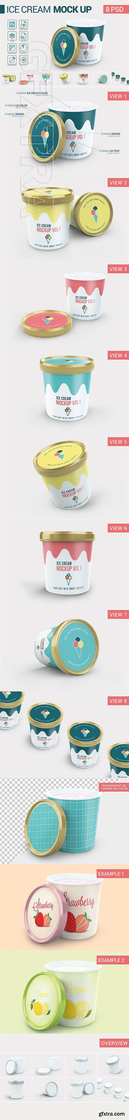 CreativeMarket - Ice Cream Package Mockup 2772768