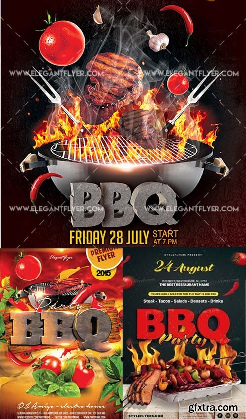 BBQ 3in1 V3 Flyer Template