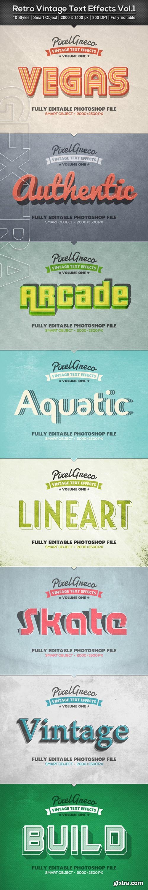 GraphicRiver - Retro Vintage Text Effects Vol.1 22497877