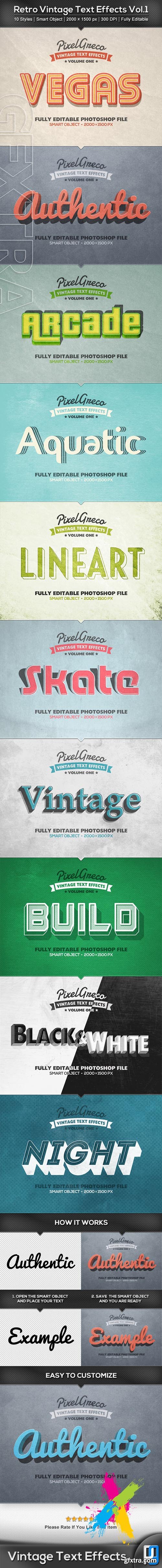 GraphicRiver - Retro Vintage Text Effects Vol.1 22497877