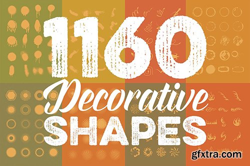 CreativeMarket Megabundle: 1160 Decorative Shapes 319662