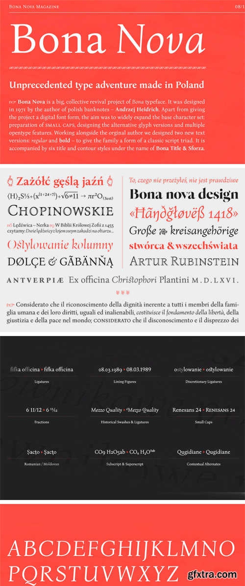 Bona Nova Font Family