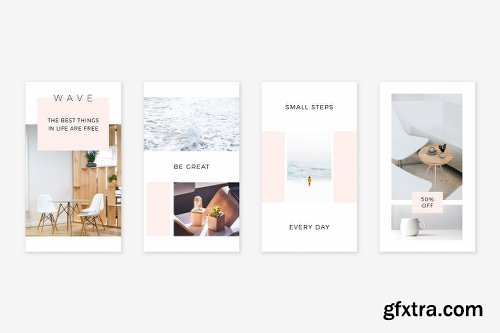 CreativeMarket Wave Instagram Stories Pack 2343609