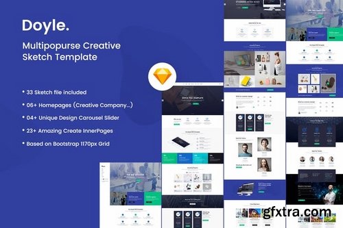 Doyle - Creative Multipurpose Sketch Template