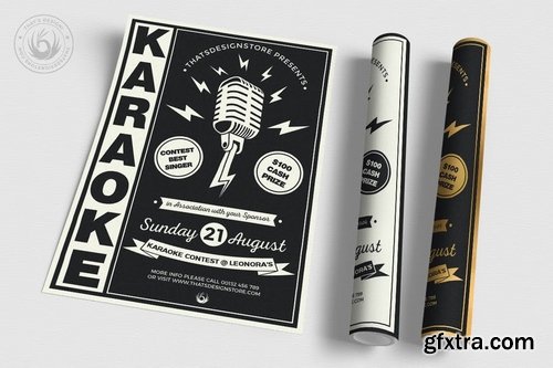 Karaoke Flyer Template V3