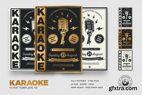 Karaoke Flyer Template V3