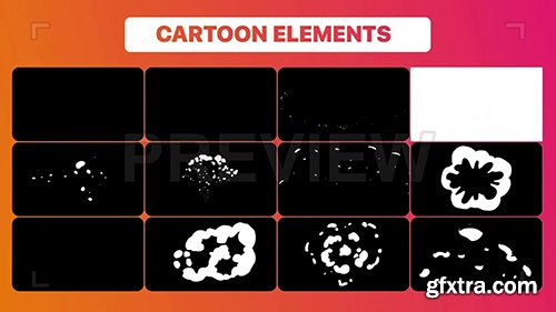 Cartoon Smoke Elements Pack 90312