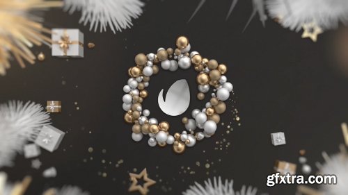 Videohive Gold Christmas Logo 21098299