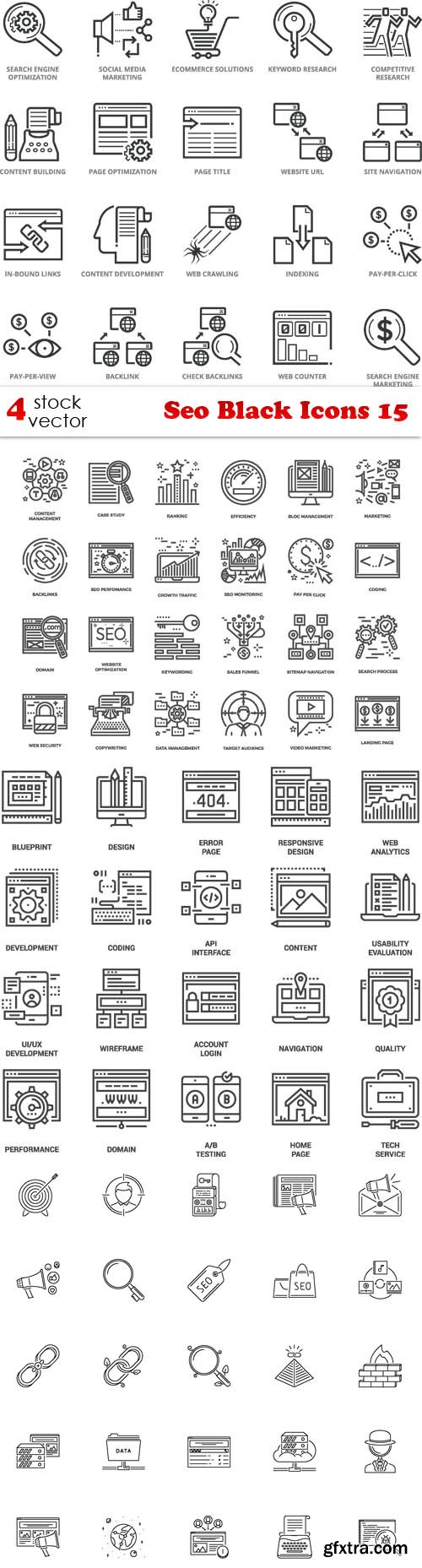 Vectors - Seo Black Icons 15