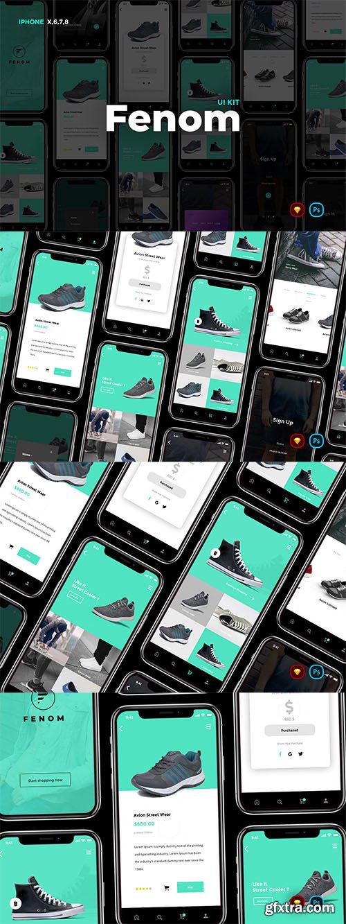 Fenom Creative Shopping App UI Kit