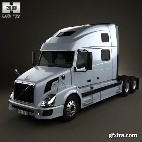 Volvo VNL Tractor Truck 2002 3D model