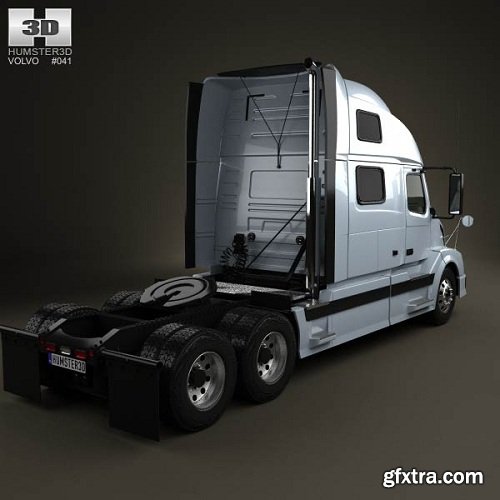 Volvo VNL Tractor Truck 2002 3D model