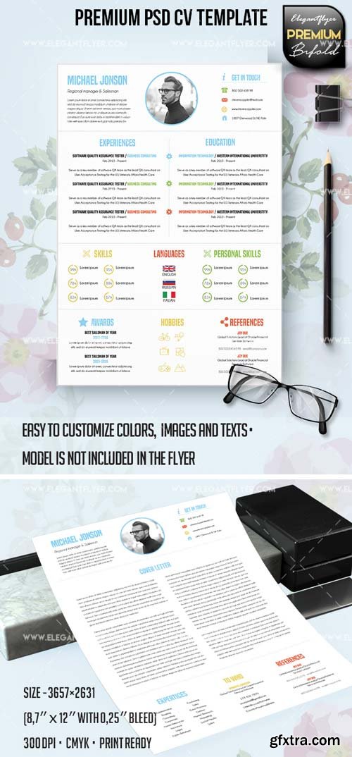 CV and Cover Letter V30 2018  PSD Template