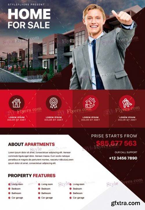 Real Estate V39 2018 PSD Flyer Template