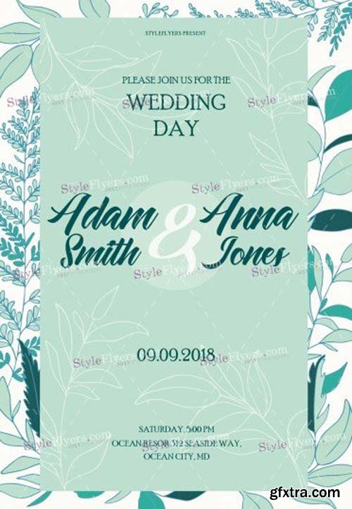 Wedding Day V44 2018 PSD Flyer Template