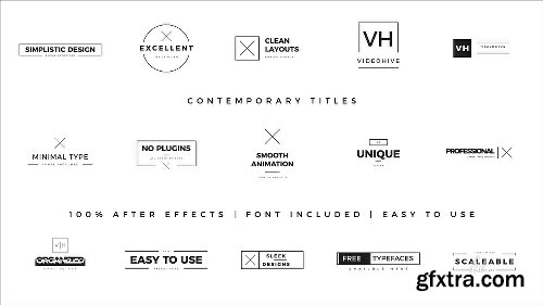 Videohive Minimal Titles 19182094