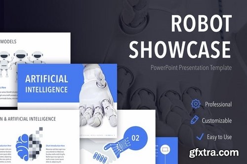 Robot Showcase PowerPoint Template