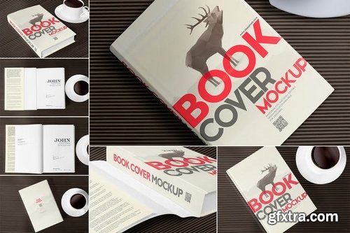 7 Book Mockups